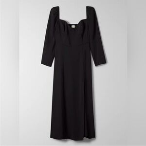 Aritzia Wilfred Tulum Dress in Black
